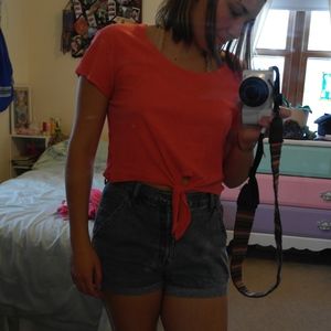 Peach Crop Top